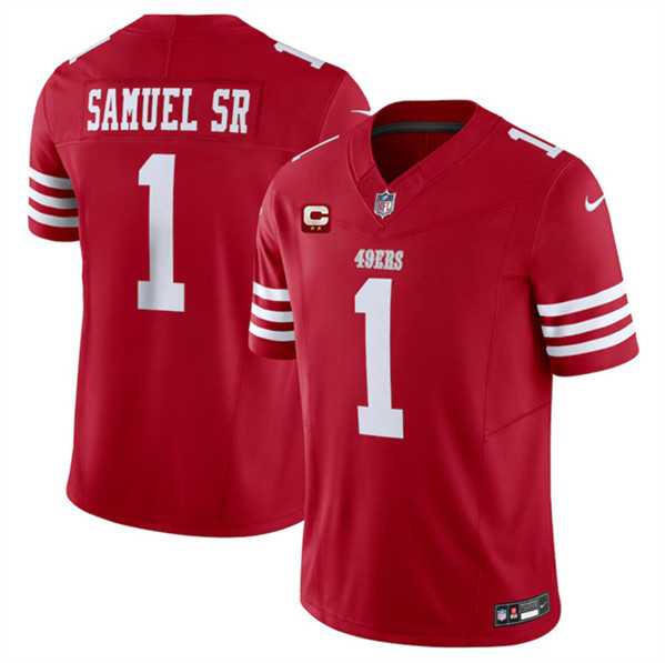 Men & Women & Youth San Francisco 49ers #1 Deebo Samuel SR Red 2024 F.U.S.E. With 2-Star C Patch Vapor Untouchable Limited Stitched Jersey,We sell and wholesale Men & Women & Youth San Francisco 49ers #1 Deebo Samuel SR Red 2024 F.U.S.E. With 2-Star C Patch Vapor Untouchable Limited Stitched Jersey on line form chian!
